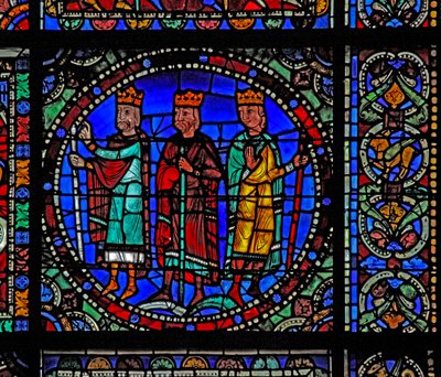 The Life of Christ-vinduet: Magiene på reise (w50) av French School