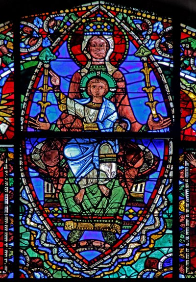 The Life of Christ window: The Virgin & Child (w50) av French School