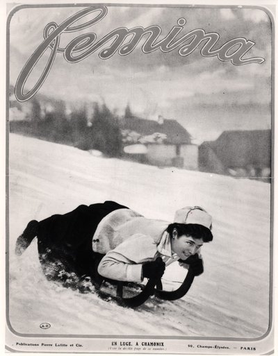 The Luge at Chamonix, fra Femina av French School