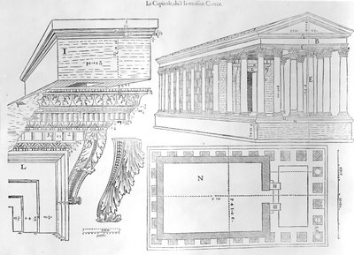 Maison Carree, illustrasjon fra Discours historial de l