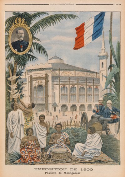 Den malagasiske paviljongen på verdensutstillingen i 1900, Paris, illustrasjon fra 