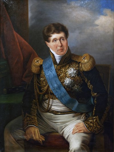 The Marechal Victor, Duke of Bellune, ca. 1823-40 (olje på lerret) av French School