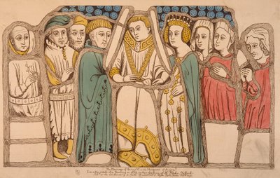 Ekteskapet til Henry VI av England og Margaret av Anjou i 1445, 1793 av French School