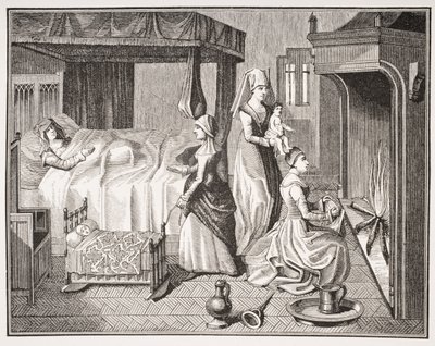 The New Born Child, etter en miniatyr fra 1400-tallet i 