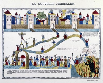 The New Jerusalem: the Last Judgment - bilde av Epinal av French School