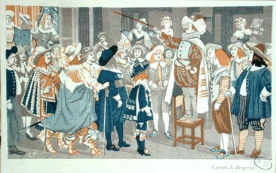 Nesetalen på Hotel de Bourgogne, illustrasjon fra 