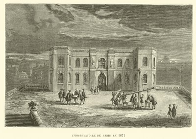 Observatoriet i Paris i 1671 (gravering) av French School