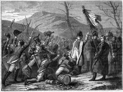 De hundre dagene - mars 1815: La Bedoyere slutter seg til Napoleon - De hundre dagene: Charles Angelique Francois Huchet de La Bedoyere (Labedoyere av French School