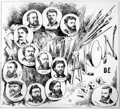 Paris-salongen fra 1882 av French School