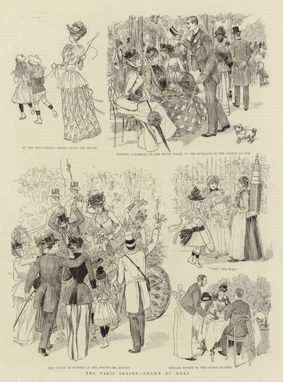 Paris-sesongen (litho) av French School
