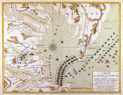 Angrepsplanen i Yorktown og Gloucester av French School