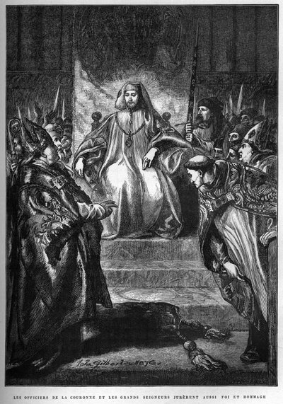 The Proclamation of HENRY IV (1367-1413) King of England av French School