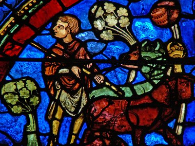 The Prodigal Son-vinduet: eldste sønn ser på far som gir sin arv (w35) av French School