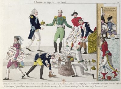 Restaureringen eller det franske imperiet ble delt opp etter Waterloo, 1815 av French School
