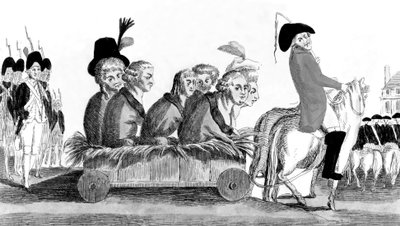 Returen fra Varennes, den 21. juni 1791 av French School