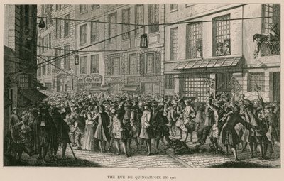Rue de Quincampoix i 1718 av French School