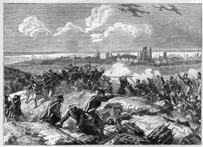 The Siege of Danzig (1807) under the command of Marshal Pierre Joseph Lefebvre (1755-1820) - from “” Histoire de l