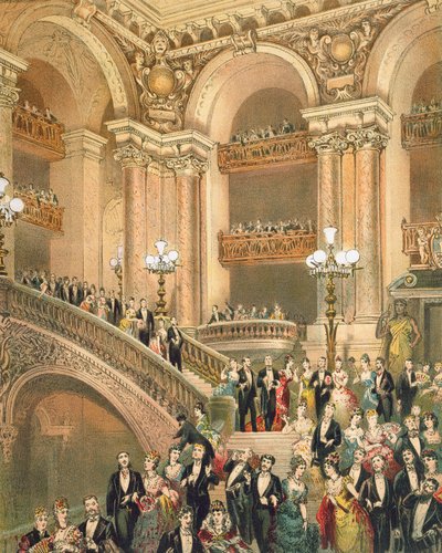 Operaens trapp, ca. 1875 av French School