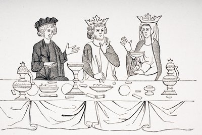 The Table of a Baron på 1200-tallet, etter en miniatyr fra 