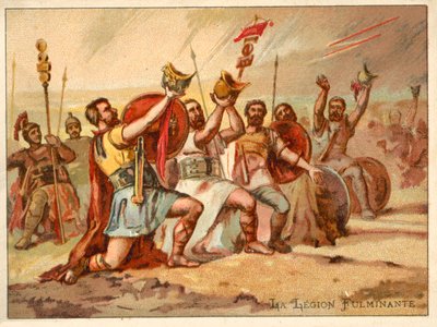 The Thundering Legion (chromolitho) av French School