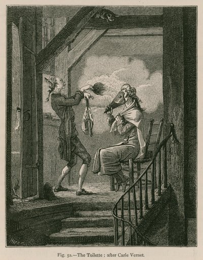 The Toilette; etter Carle Vernet av French School