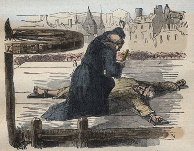 The Torture of Jean Calas, illustrasjon fra Famous causes of all people..., av Armand Fouquier, 1858-67 av French School