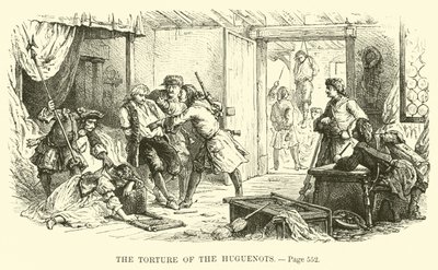 Hugenottenes tortur av French School