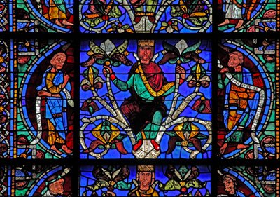 Isai-treet: Moses, Isai-konge, Bileam (w49) av French School
