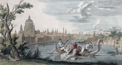The Triumph of Modern Taste, dedikert til Signora Faustina Bordoni (1693-1781), gravert av Venerys, ca. 1727 av French School