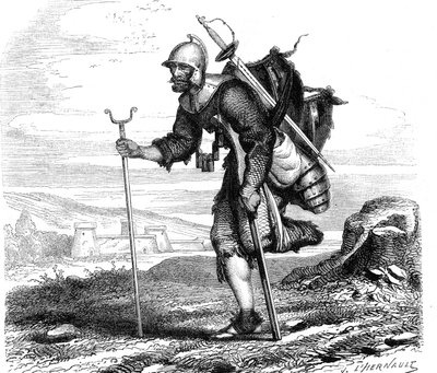 The War (Symbol) lansquenet - Trykk av JM Metelli 1867 av French School