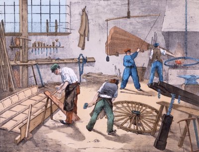 The Wheelright, ca. 1860 av French School