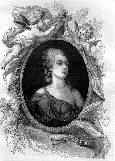 The beautiful Marozie (Mariuccia, Mariozza or Marousie of Tusculum, ca. 890-932/937) incestuous mother of two generations of popes. Engraving in “Histoire des papes-kings-queens-et-empereurs a travers les centuries”” by Maurice Lachatre av French School