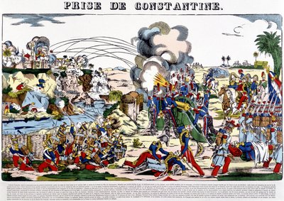 Fangsten av Konstantin i 1837 - bilde av Epinal, sent på 1800-tallet av French School