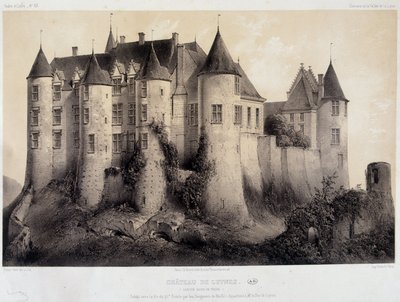 Luynes-slottet - Litografi av French School