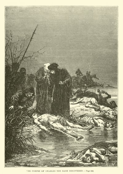 Liket av Charles the Rash oppdaget av French School