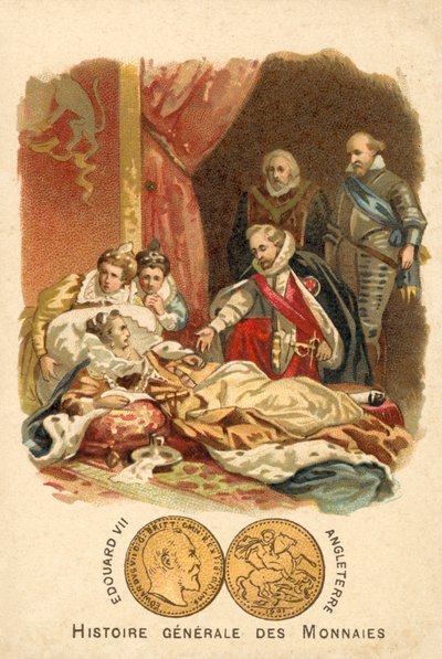 Elizabeth I av Englands død, 1603 av French School