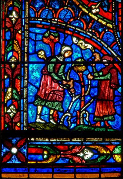 Giverne - vinboere i arbeid som beskjærer vinstokkene (w28b) av French School