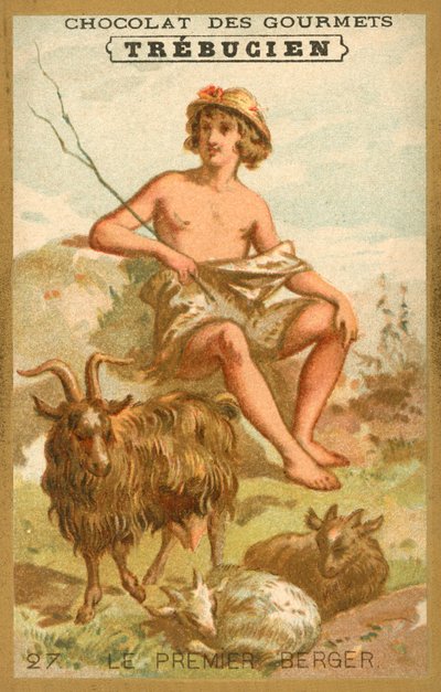 Den første hyrden (chromolitho) av French School