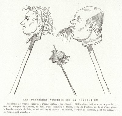 De første ofrene for den franske revolusjonen, juli 1789 av French School