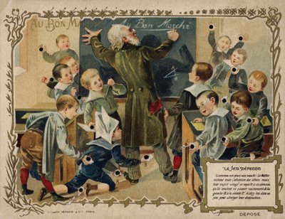 Det forbudte spillet (chromolitho) av French School