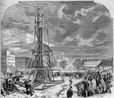 The fountain of the Palmier moved to the Place du Chatelet in Paris in 1858. av French School