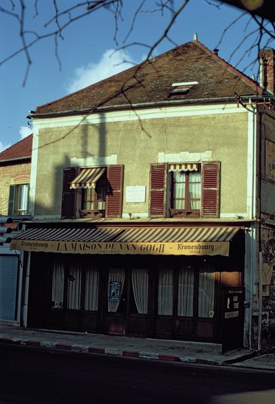 Huset som Vincent van Gogh (1853-90) bodde i i 1890 av French School