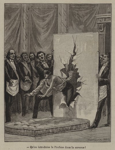 Introduksjonen av kandidaten i hulen (gravering) av French School