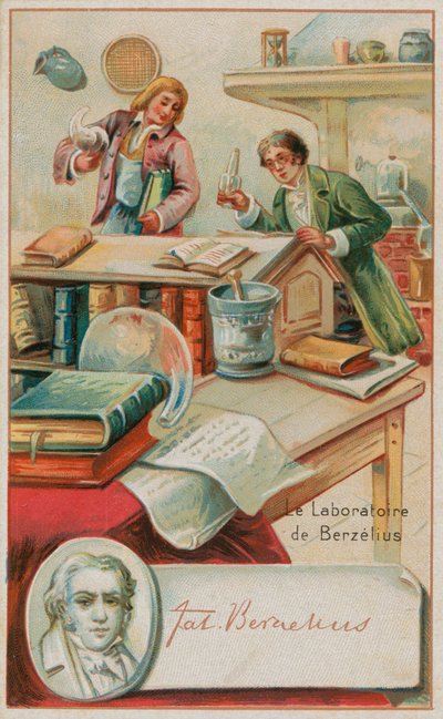 Laboratoriet til den sveitsiske kjemikeren Jons Jacob Berzelius av French School