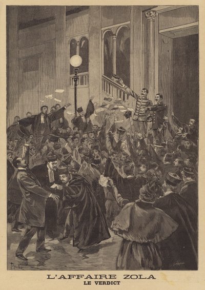 Injurierettssaken mot Emile Zola av French School