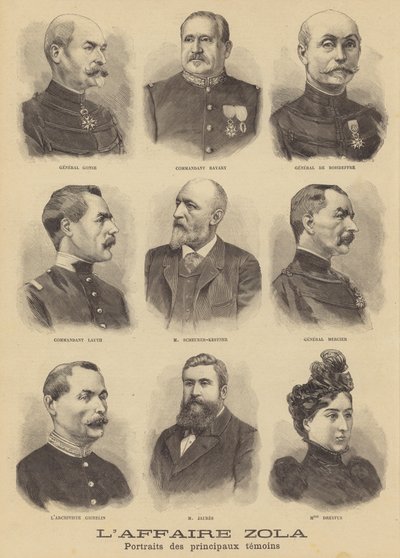 Injurierettssaken mot Emile Zola av French School