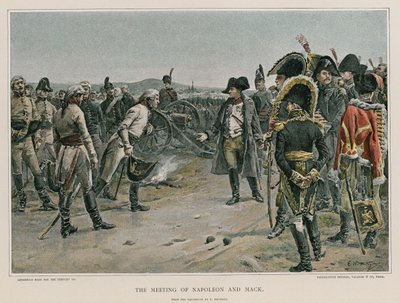 Møtet mellom Napoleon og Mack av French School