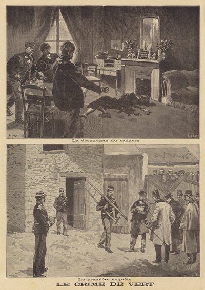 Drapet på Madame Benoist i Vert, nær Mantes av French School