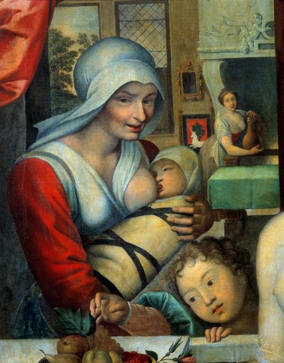 Sykepleieren med barnet Detalj av “Gabrielle d