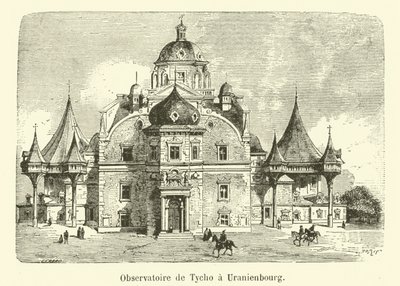 Observatoriet til Tycho Brahe i Uranienbourg (gravering) av French School